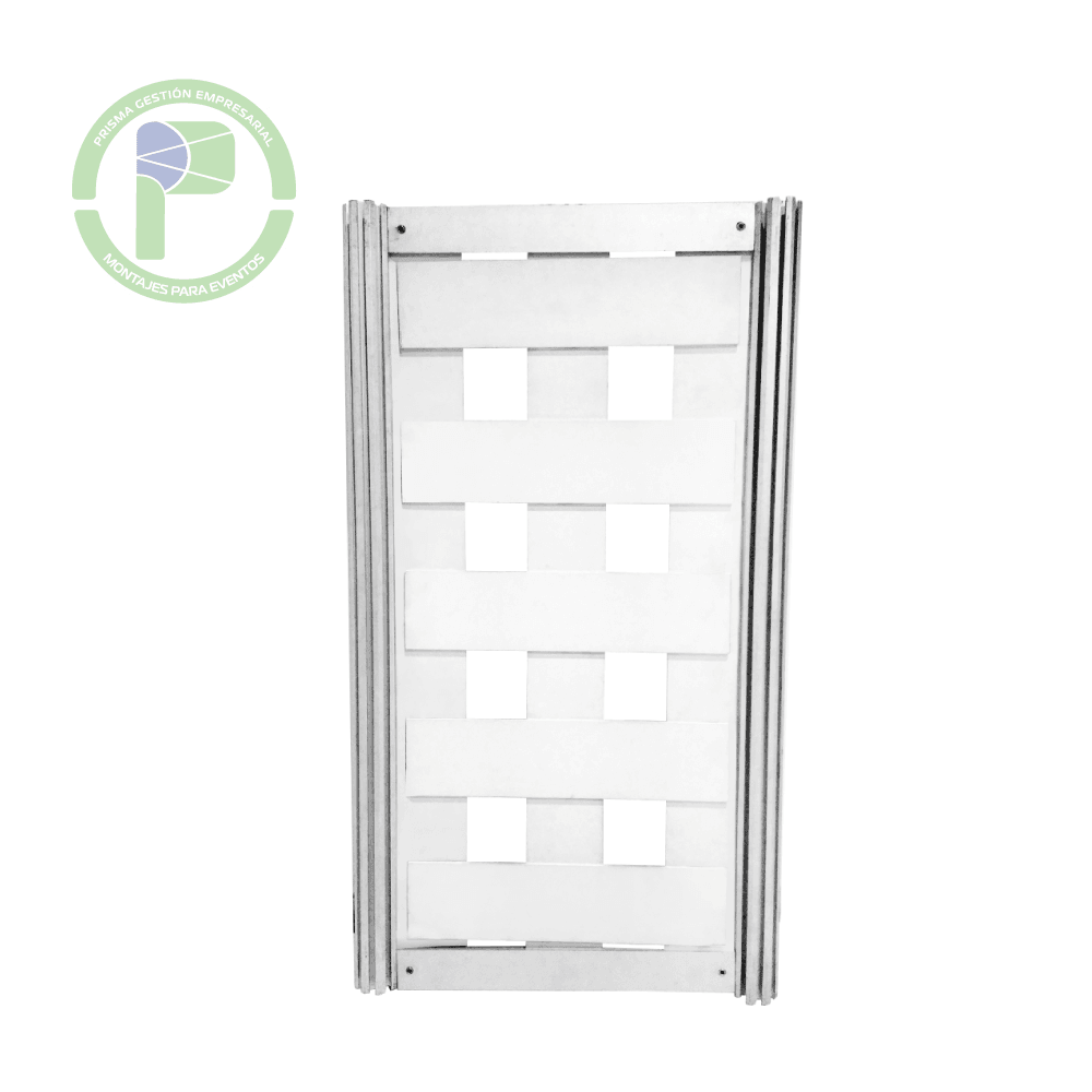 Panel Rejilla X Blanco Prisma Montajes Para Eventos