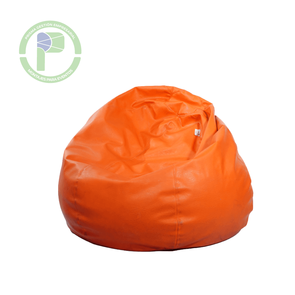 Puff Pera Naranja Prisma Montajes Para Eventos